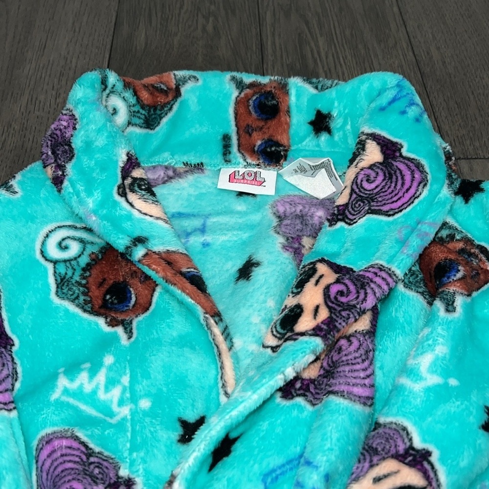 NWT L.O.L. surprise fleece like plush girls robe - Picture 4 of 5